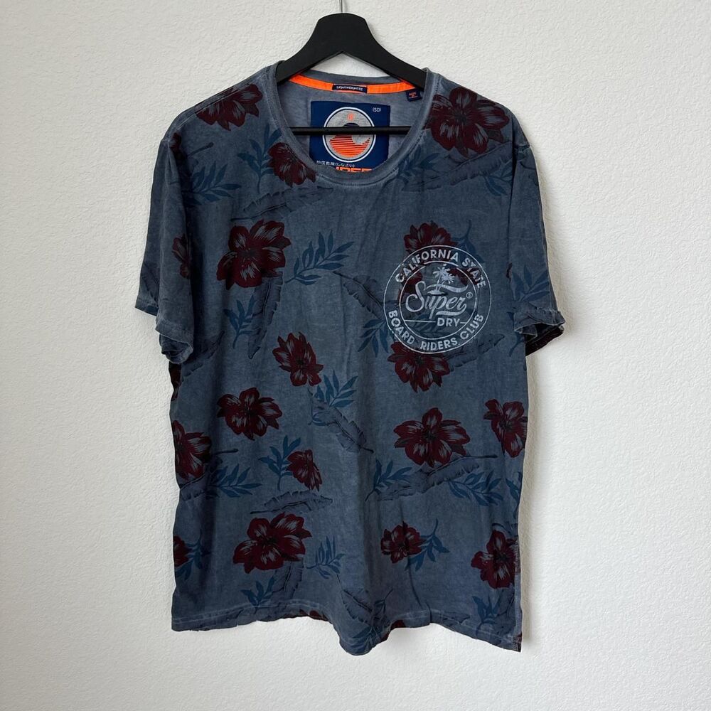 Pacific Surf Vtg Style Light Weight Graphic Short Sleeves T Shirt,Men 3XL